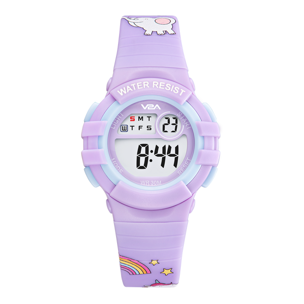 V2A Girls Kids Watch - Gifts for Girls Age 3-10 30 M Waterproof Digital Sports Watches for 3 4 5 6 7 8 Year Old Girls