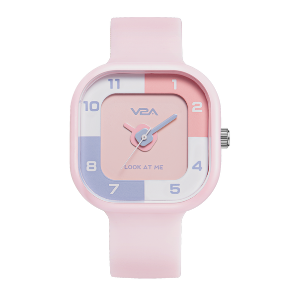 V2A Analog Cute Design Watch for Kids Unisex-Child Between 4 to 13 Years of Age Square Printed Dial 30 M Waterproof Watches for Boys and Girls Aged 4 5 6 7 8 9