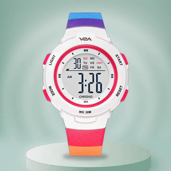 V2A Digital Watch Kids Watch Unisex-Child Between 4 to 13 Years of Age Multi-Functional 30 M Waterproof Digital Sports Watches for Kids | Digital Watch for Kids
