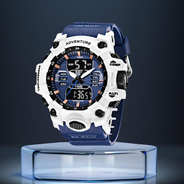 V2A Big Dial Multifunction Analogue and Digital Sports Watch for Men | Watch for Men | Wrist Watch for Men | Mens Watch | Gift for Men