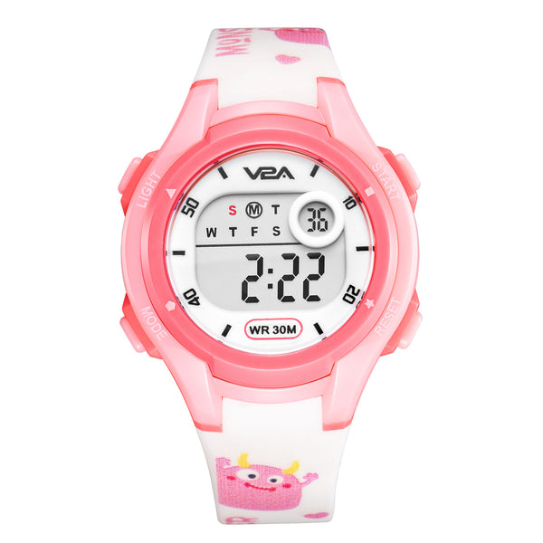 V2A Boys and Girls Kids Watch - Waterproof Watch, Gifts for Boys and Girls Age 5-13 for Multi-Functional 30 M Waterproof Digital Sports Watches for 3 4 5 6 7 Year Old Girls