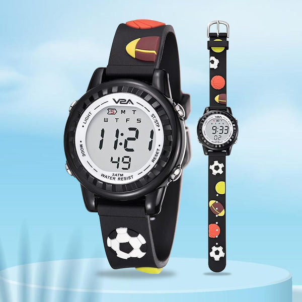 3D Football Kids Watch for Boys (3–10 Y)