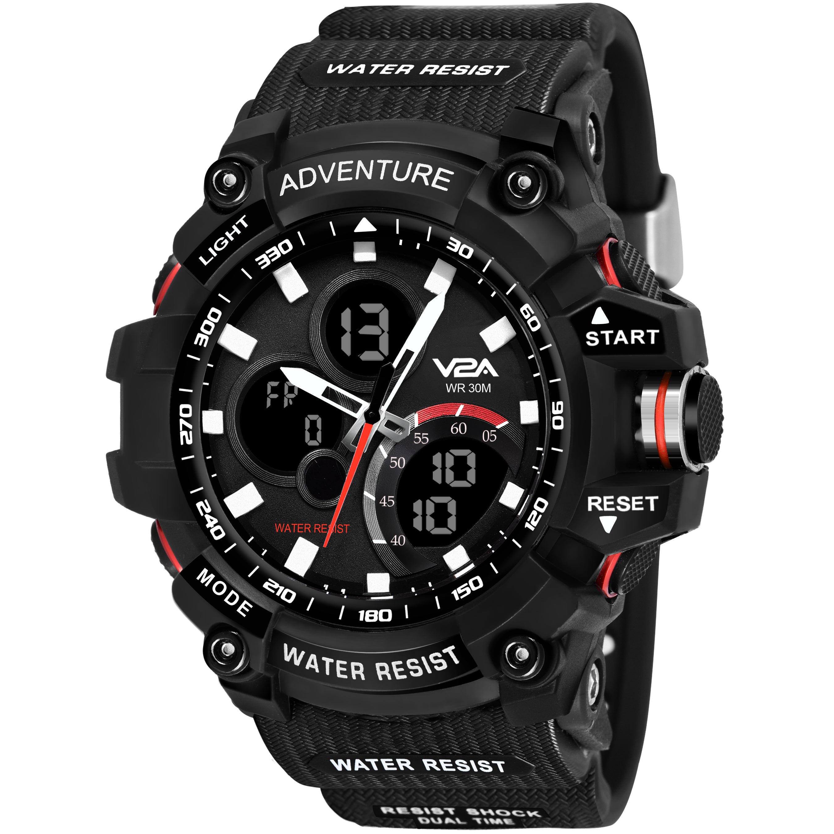 V2A Military Chronograph Analogue And Digital Sports Watch For Men and –  v2awatches
