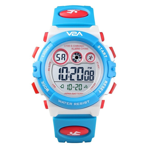 V2A Digital Kids Sports Watch with 7 Color