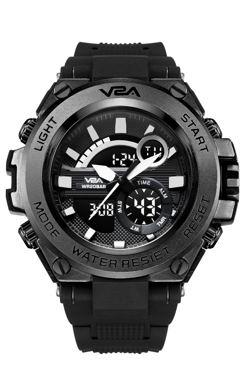 Analog digital chronograph clearance watch