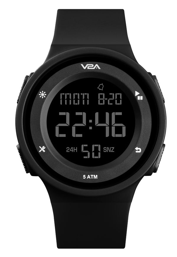 V2A Active Digital Sports Watch with Backlight Alarm Stopwatch for Women and Girls