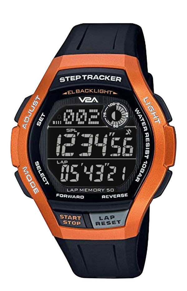 V2A STEPO 3D Pedometer Digital Sports Watch