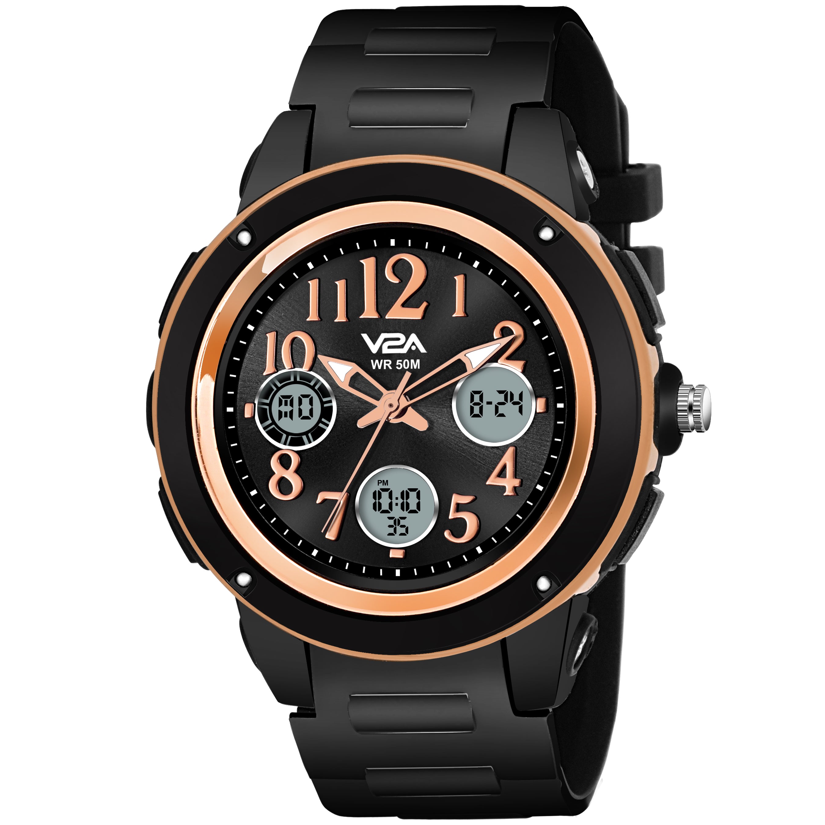 Black waterproof hotsell watch women's