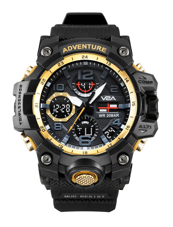 V2A Military Chronograph Analogue And Digital Sports Watch For Men and Boys