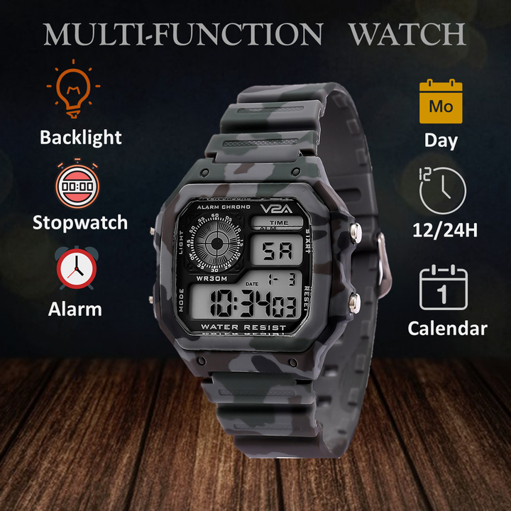 Camouflage digital best sale watch